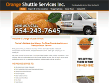 Tablet Screenshot of orangeshuttles.com